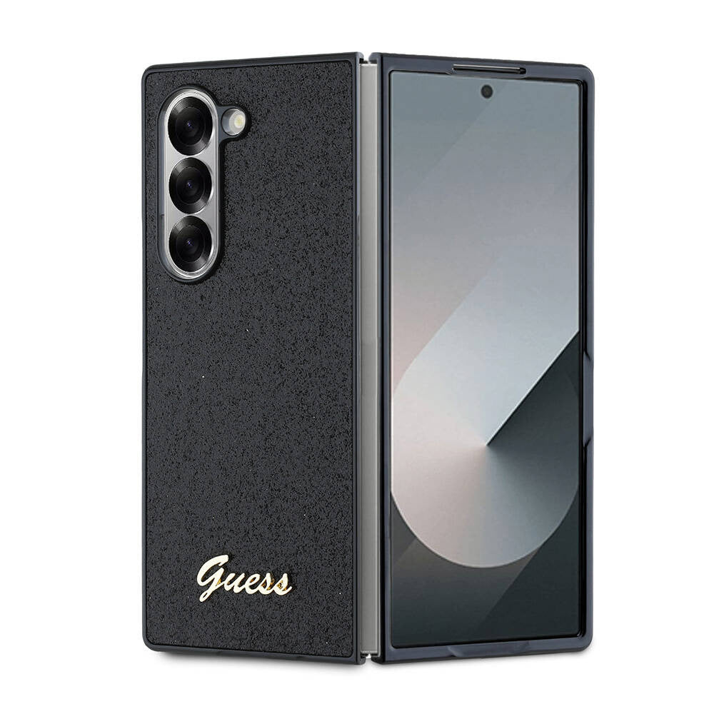 Etui na Samsung Galaxy Z Fold6 F956, Guess, Glitter Script, Czarne
