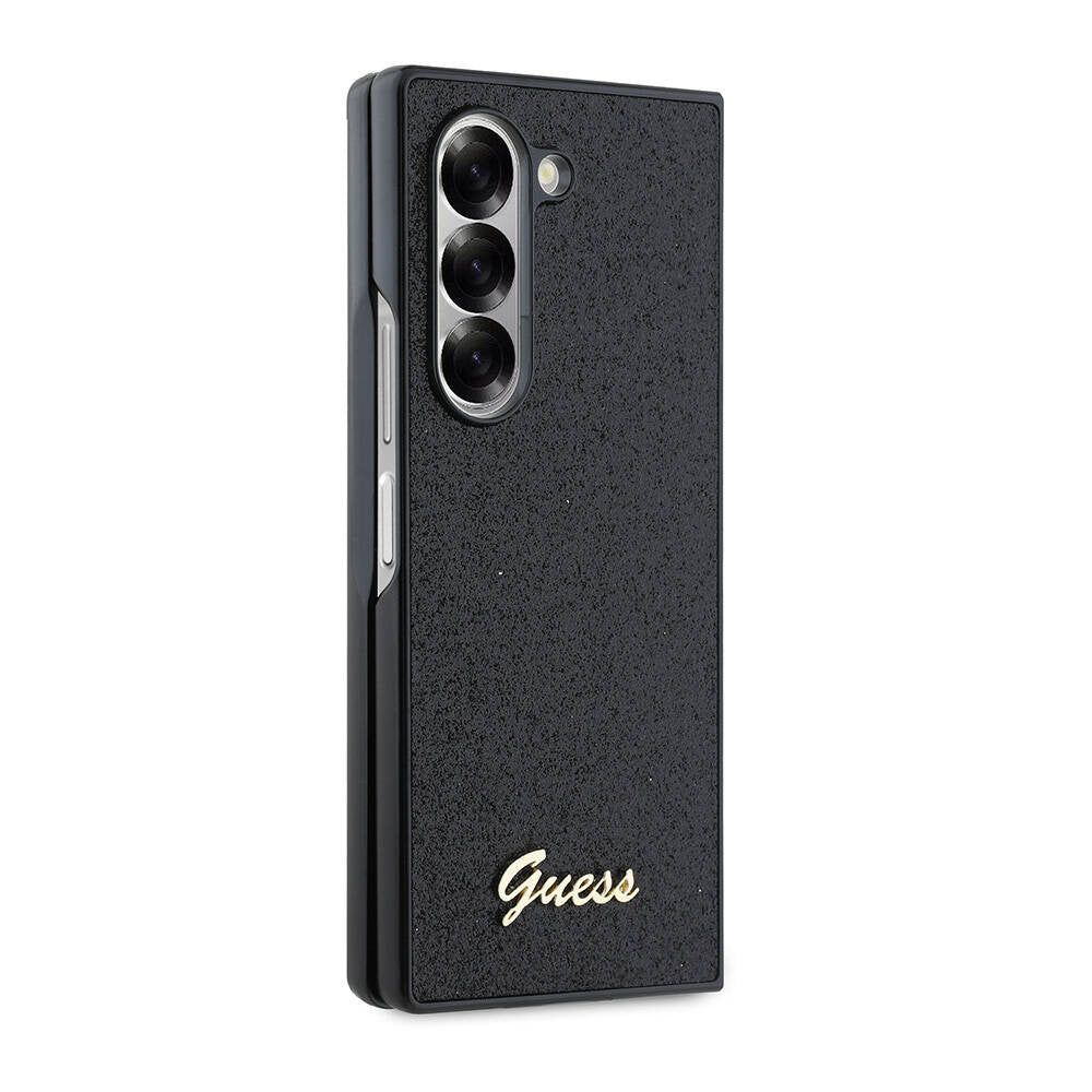 Etui na Samsung Galaxy Z Fold6 F956, Guess, Glitter Script, Czarne