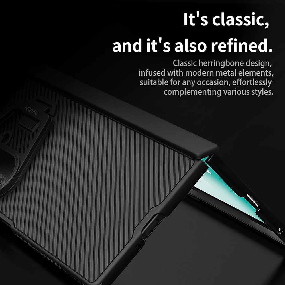 Etui na Samsung Galaxy Z Fold7 F966, Nillkin, CamShield Prop z metalową osłoną obiektywu, czarne