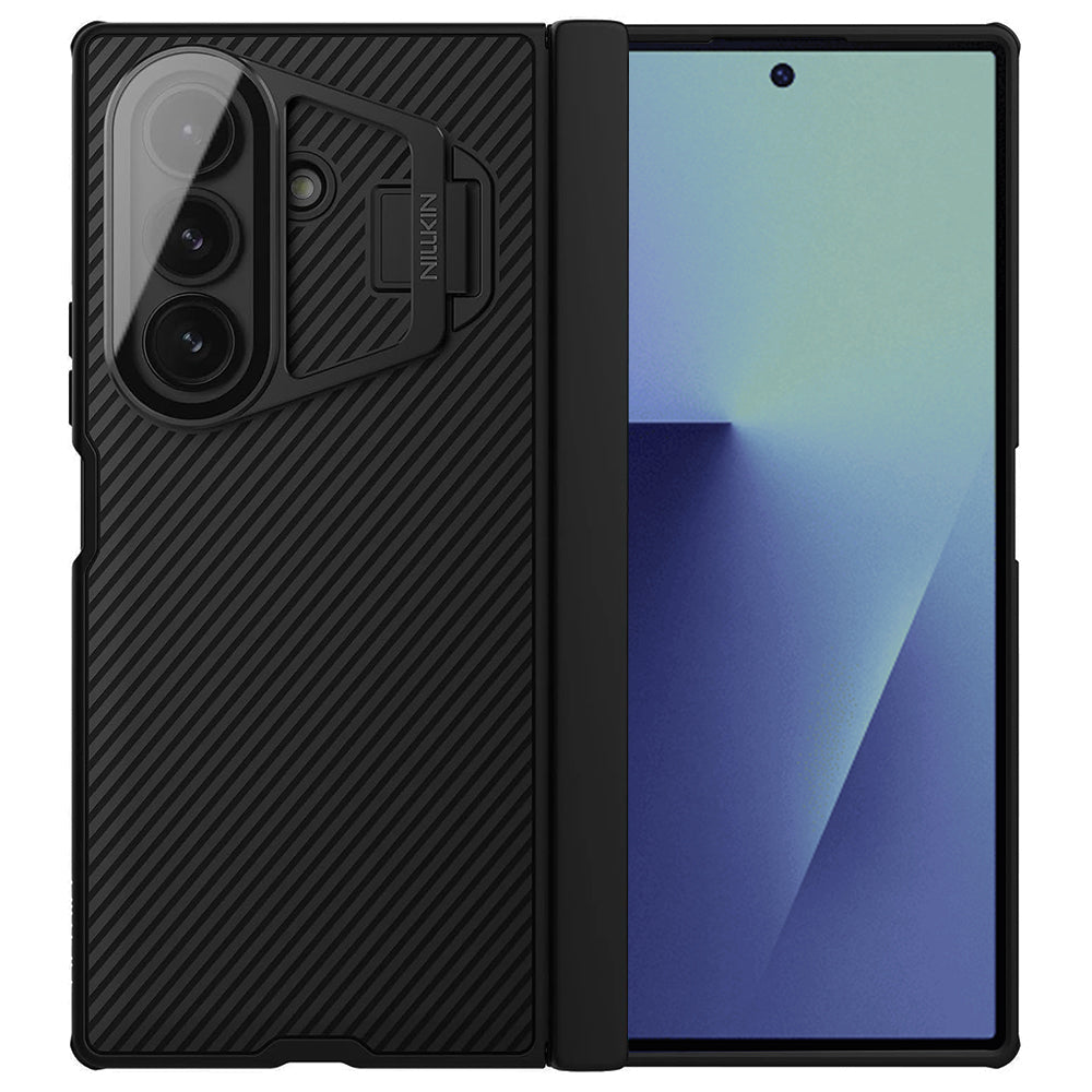 Etui na Samsung Galaxy Z Fold7 F966, Nillkin, CamShield Prop z przezroczystą osłoną obiektywu, czarne