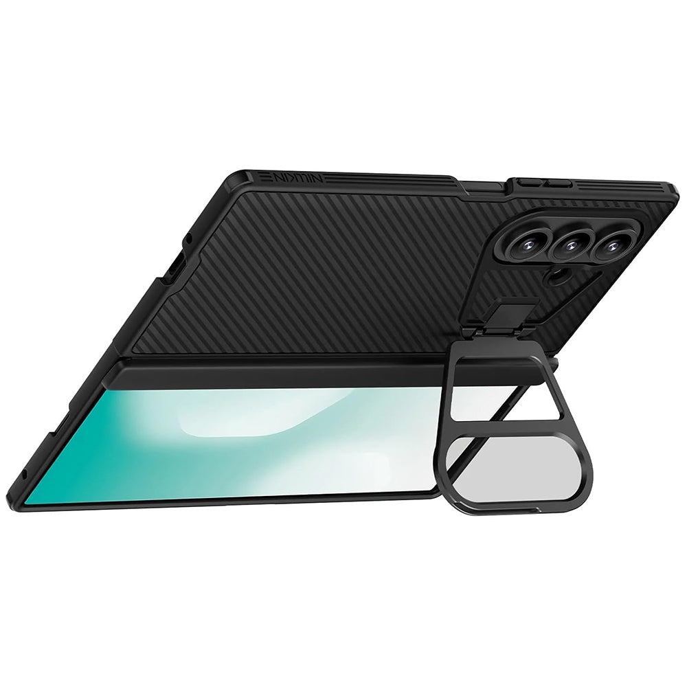 Etui na Samsung Galaxy Z Fold7 F966, Nillkin, CamShield Prop z przezroczystą osłoną obiektywu, czarne