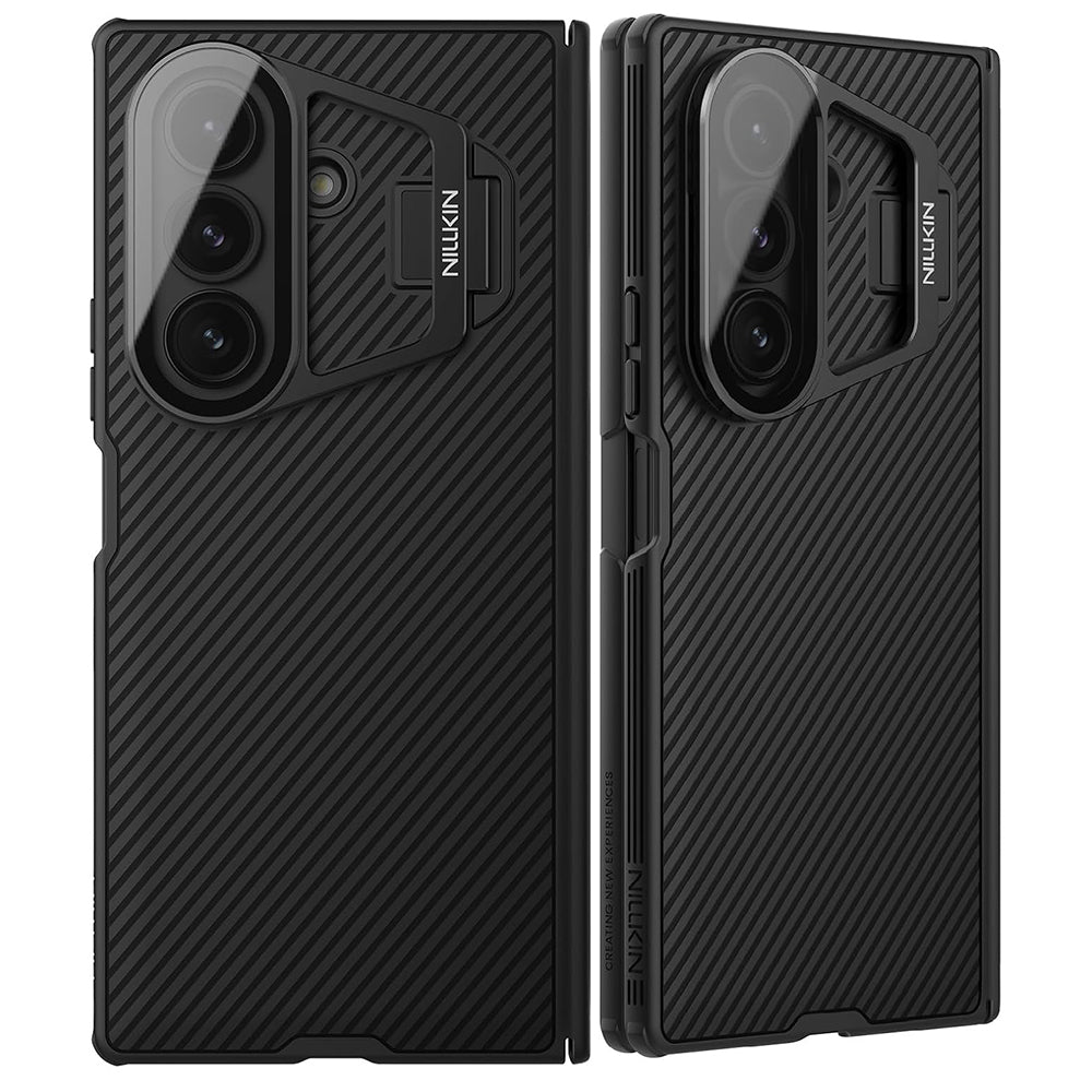 Etui na Samsung Galaxy Z Fold7 F966, Nillkin, CamShield Prop z przezroczystą osłoną obiektywu, czarne