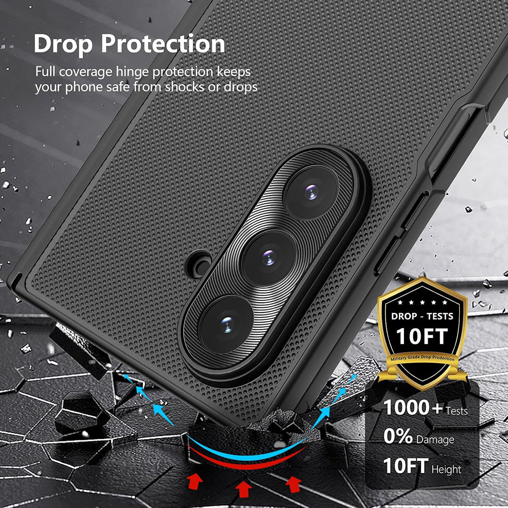 Etui na Samsung Galaxy Z Fold7 F966, Nillkin, Super Frosted Shield, czarne