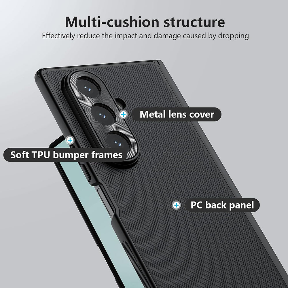 Etui na Samsung Galaxy Z Fold7 F966, Nillkin, Super Frosted Shield, czarne