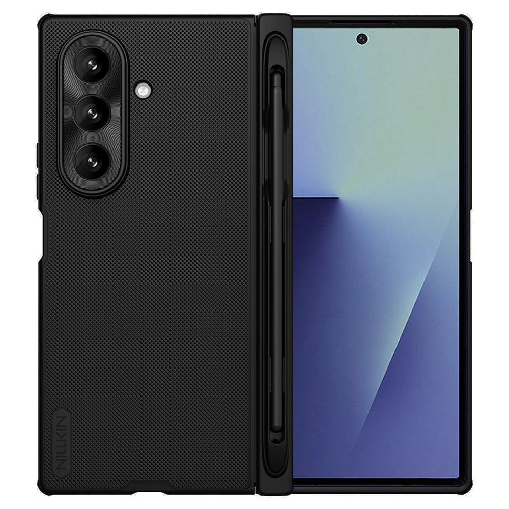 Etui na Samsung Galaxy Z Fold7 F966, Nillkin, Super Frosted Shield z uchwytem na długopis, czarne