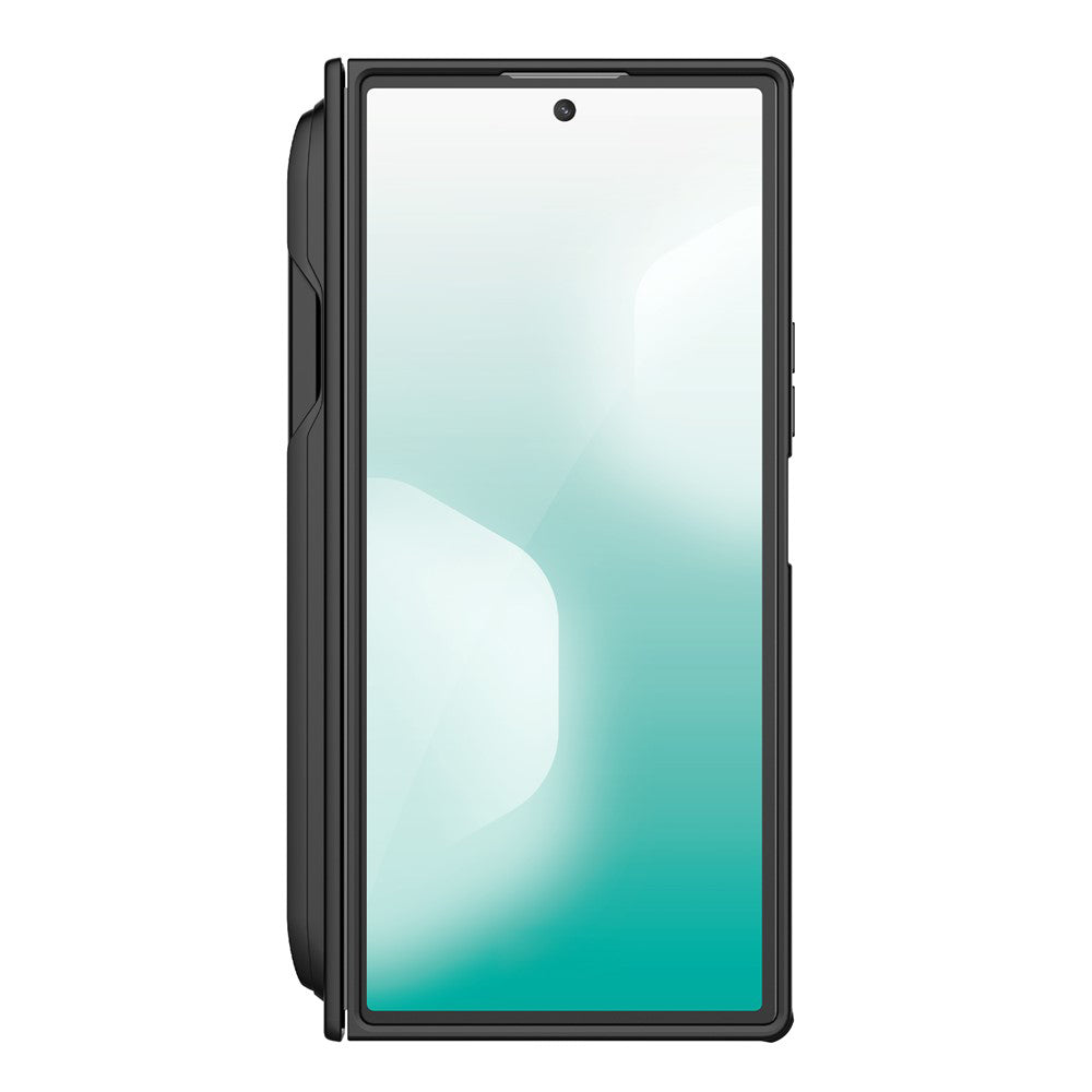 Etui na Samsung Galaxy Z Fold7 F966, Nillkin, Super Frosted Shield z uchwytem na długopis, czarne