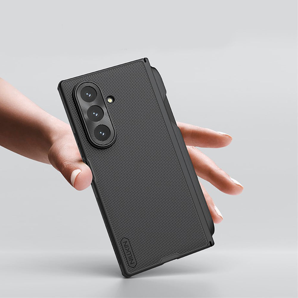 Etui na Samsung Galaxy Z Fold7 F966, Nillkin, Super Frosted Shield z uchwytem na długopis, czarne