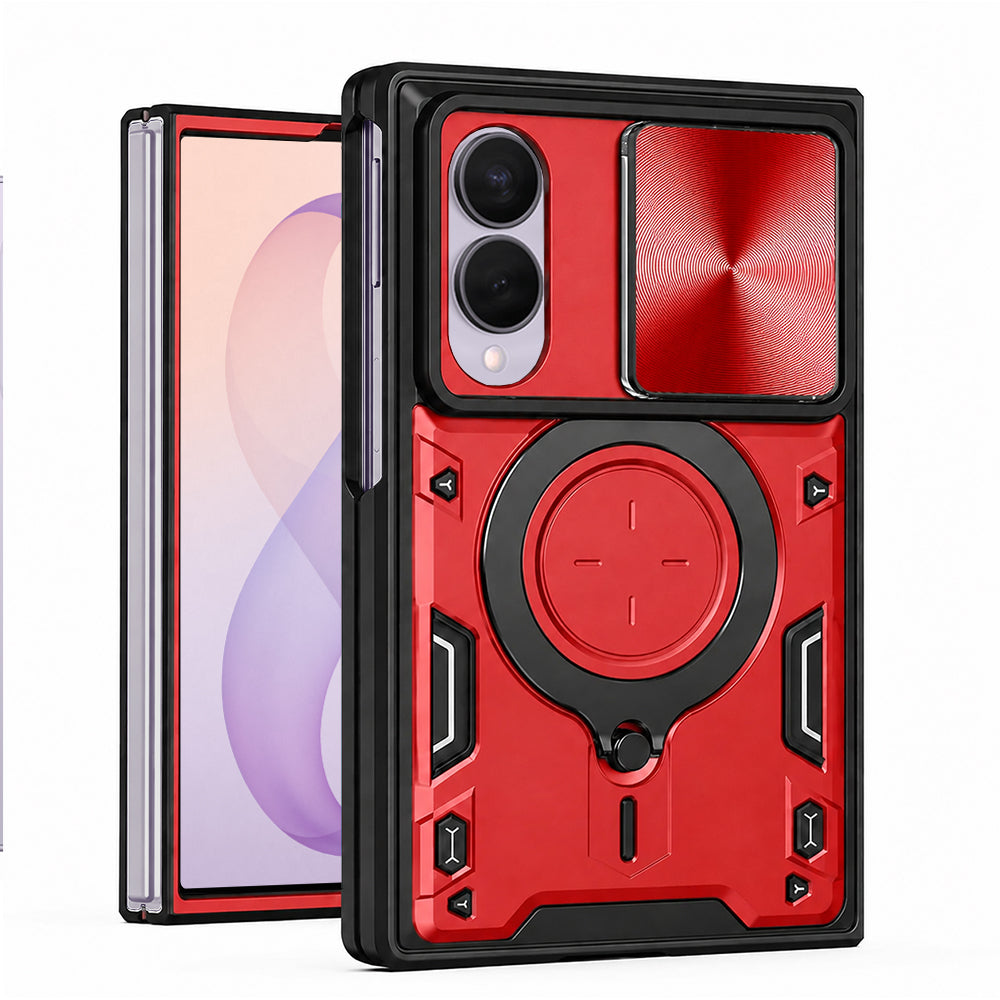 Etui na Samsung Galaxy Z Fold8 F971, Techsuit, CamGuard Pro, Czerwony