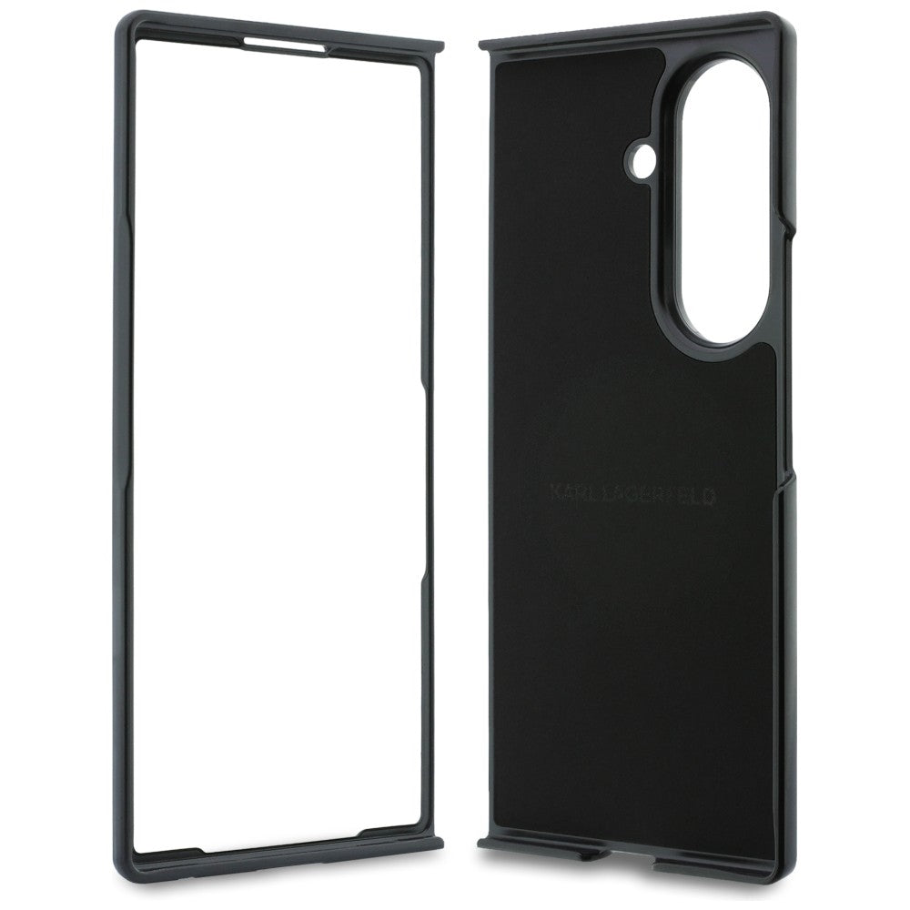 Etui na Samsung Galaxy Z Fold8 Ultra F976, Karl Lagerfeld, Karl & Choupette Head Pin, czarne