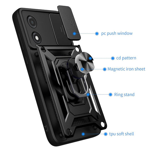 Etui na Tecno Pova 5 Pro, Techsuit, CamShield, czarne