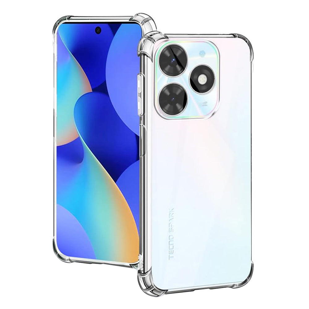 Etui na Tecno Spark 20, Techsuit, odporne na wstrząsy, przezroczyste