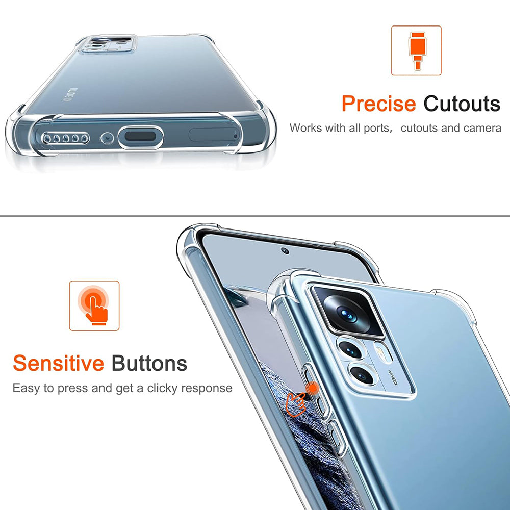 Etui na Xiaomi 12T / 12T Pro, Techsuit, Shockproof Clear, Przezroczyste