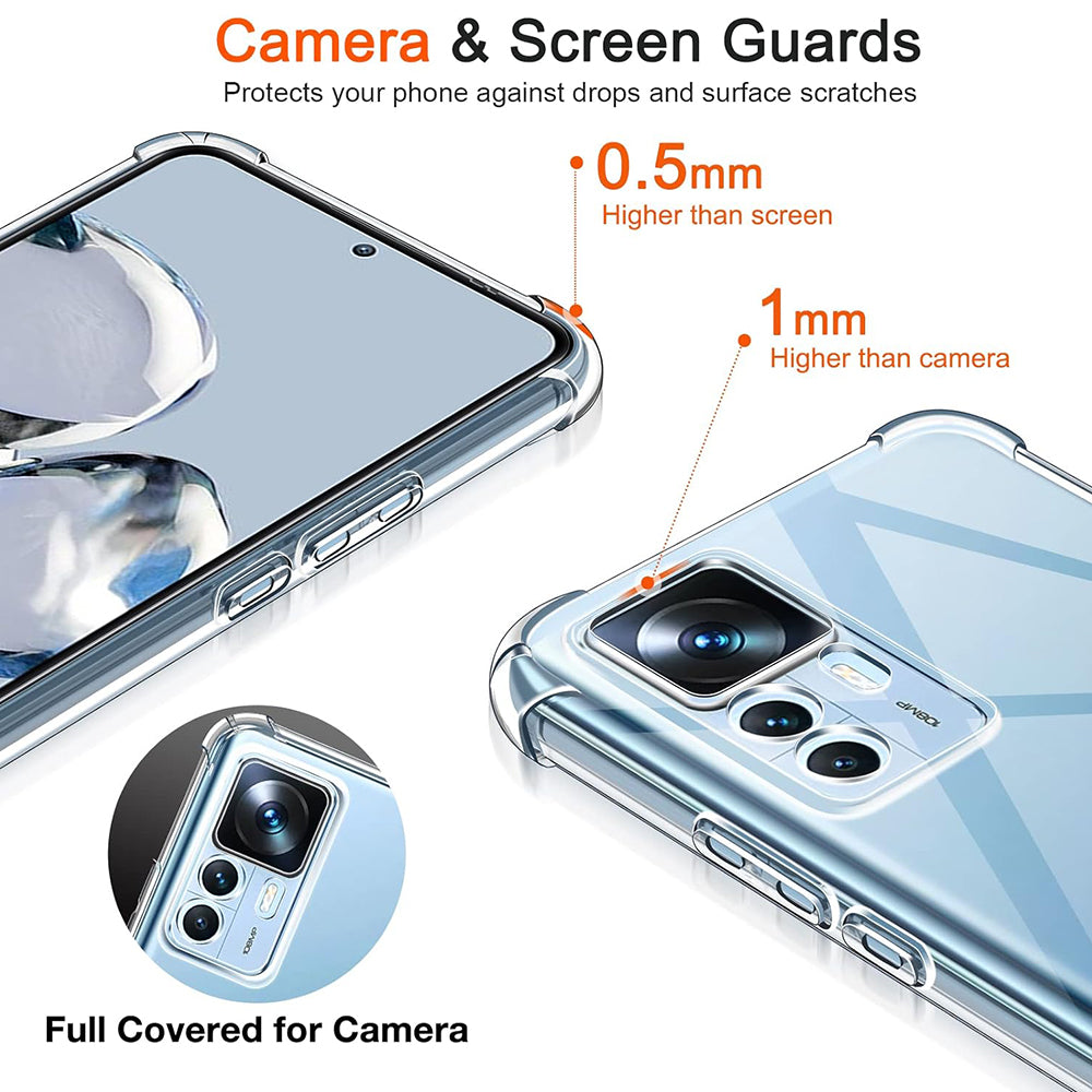 Etui na Xiaomi 12T / 12T Pro, Techsuit, Shockproof Clear, Przezroczyste