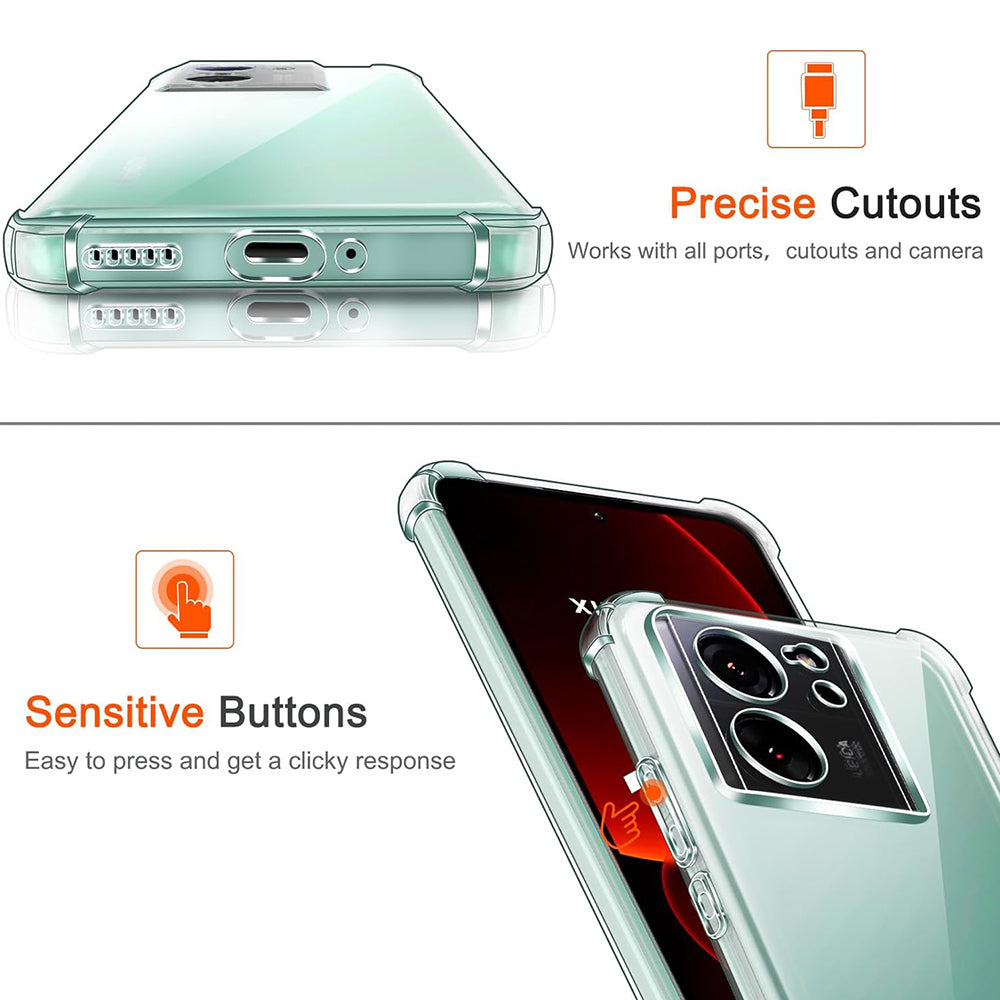 Etui na Xiaomi 13T Pro / 13T, Techsuit, Shockproof Clear, Przezroczyste