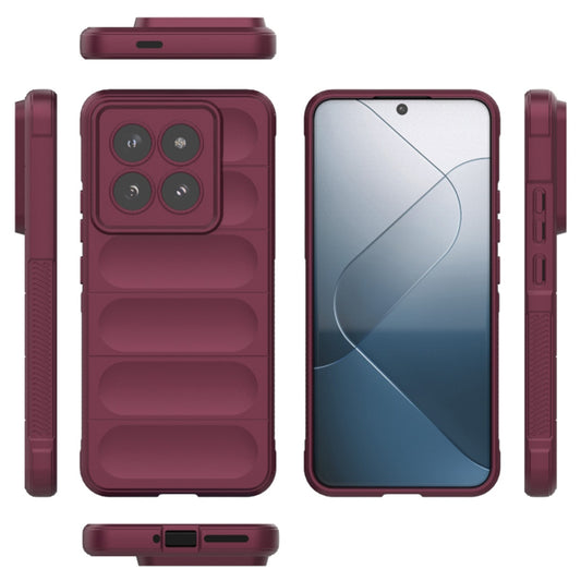 Etui na Xiaomi 14 Pro, Techsuit, Magic Shield, Wiśniowy