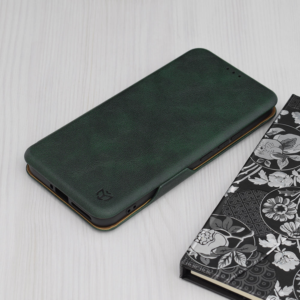 Etui do Xiaomi 14 Pro, Techsuit, Safe Wallet Plus, Zielony