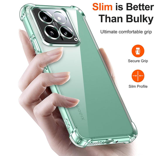 Etui na Xiaomi 14 Pro, Techsuit, Shockproof Clear, Przezroczyste