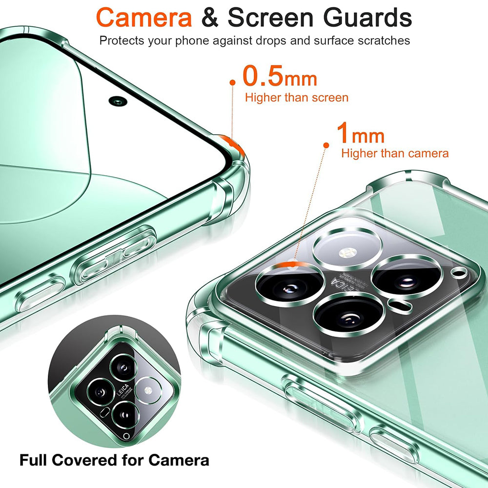 Etui na Xiaomi 14 Pro, Techsuit, Shockproof Clear, Przezroczyste