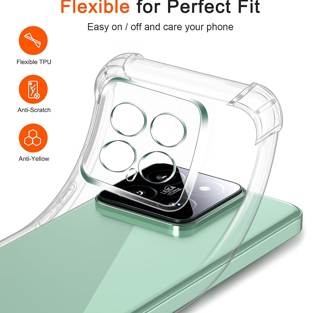 Etui na Xiaomi 14 Pro, Techsuit, Shockproof Clear, Przezroczyste