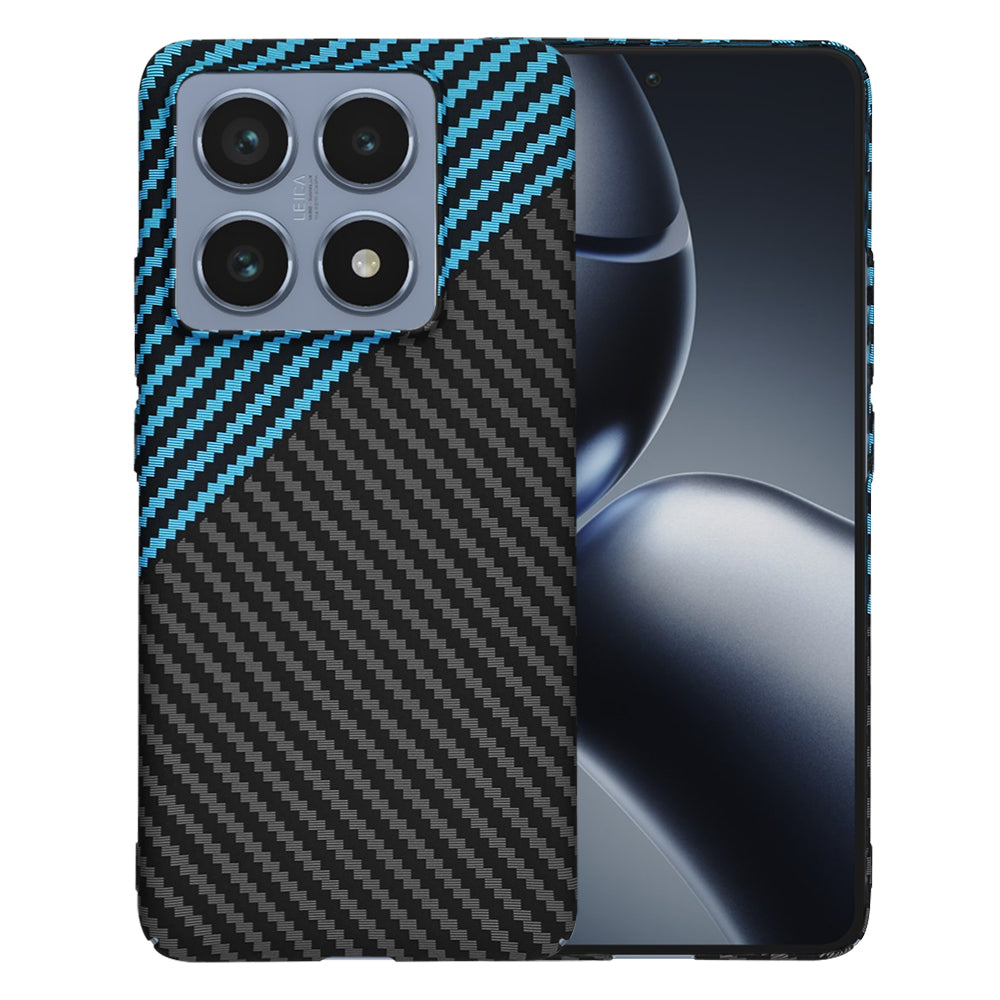 Etui do Xiaomi 14T Pro, Techsuit, Carbonite FiberShell, Czarna Bleu