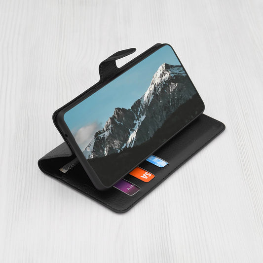 Case for Xiaomi 15 Pro, Techsuit, Leather Folio, Black