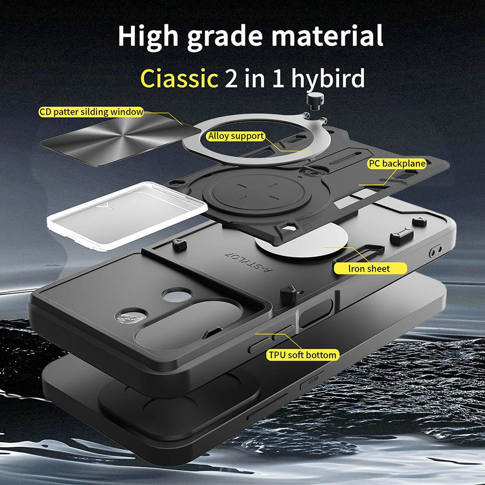 Etui na Xiaomi 15T Pro, Techsuit, CamGuard Pro, czarne