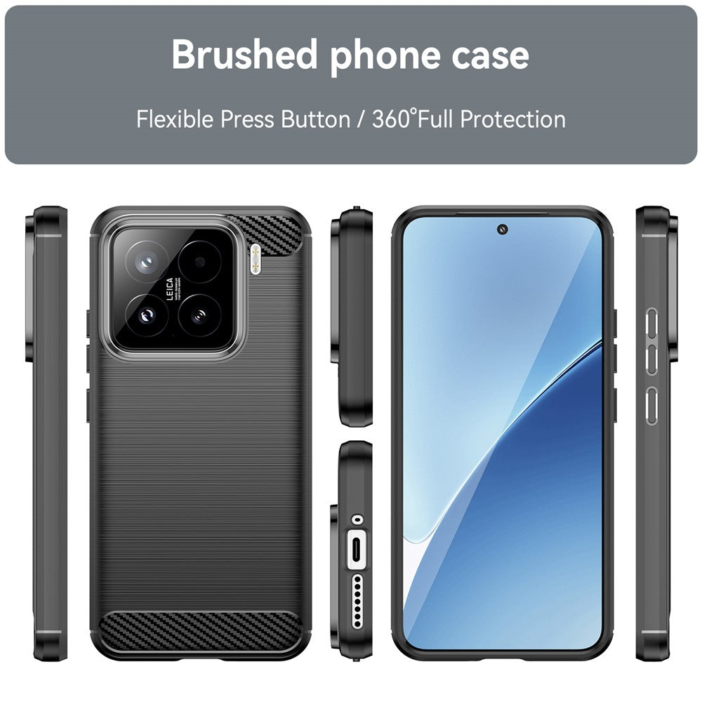 Etui na Xiaomi 15T Pro, Techsuit, Carbon, Czarne