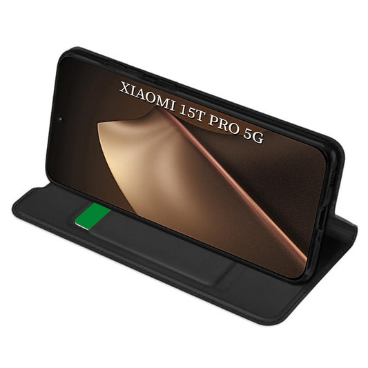 Etui na Xiaomi 15T Pro, Techsuit, Magskin Book, Czarne