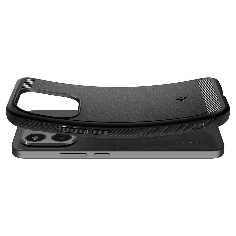 Etui na Xiaomi 15T, Spigen, Rugged Armor, Matowe Czarne ACS10459
