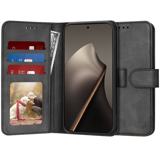 Case for Xiaomi 15T, Techsuit, Diary Book, Black