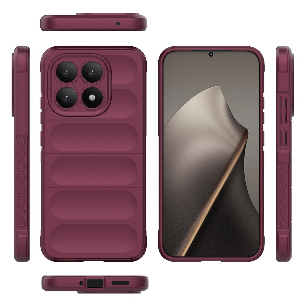 Etui na Xiaomi 15T, Techsuit, Magic Shield, Wiśniowy