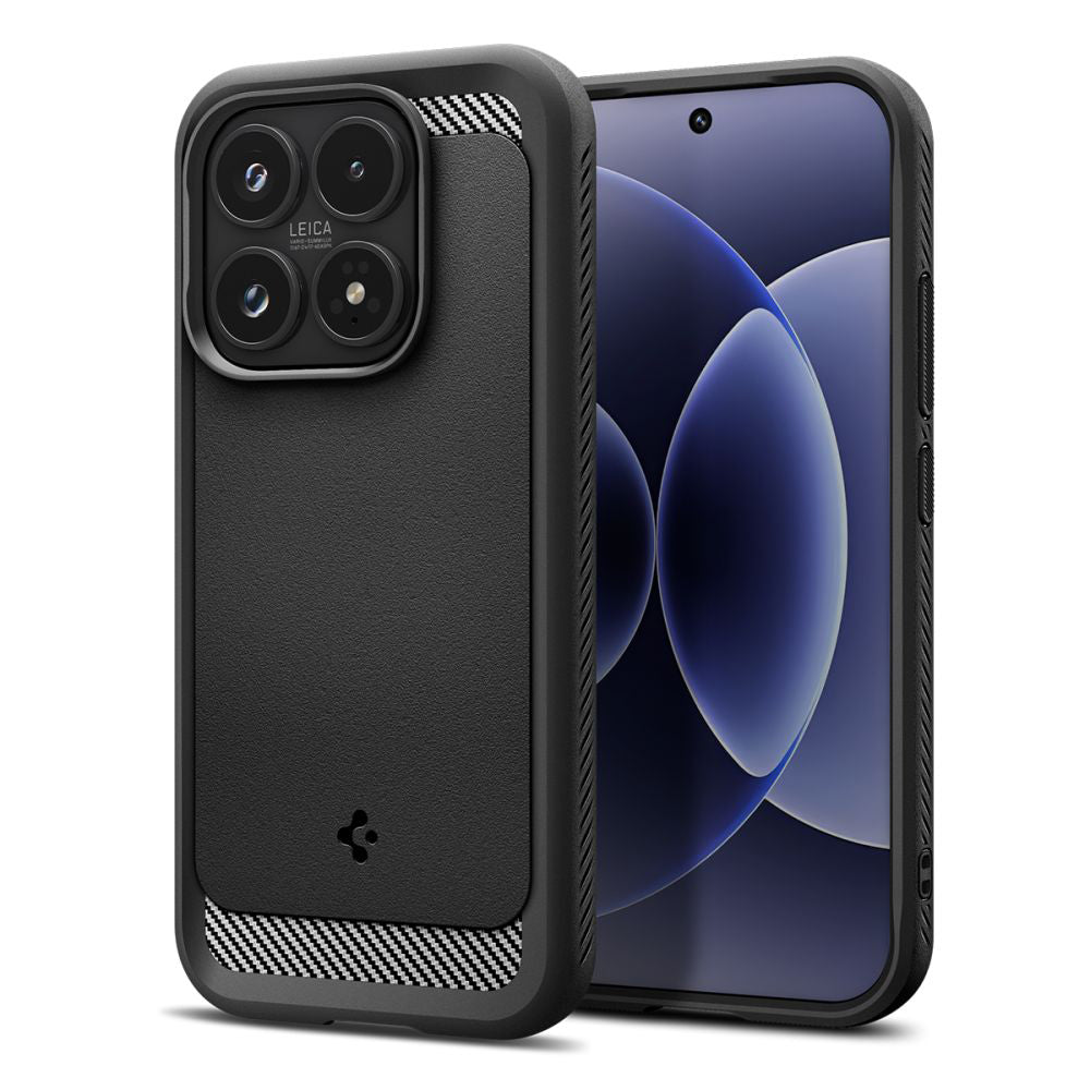Etui na Xiaomi 17, Spigen, Rugged Armor, Czarne Matowe ACS10458