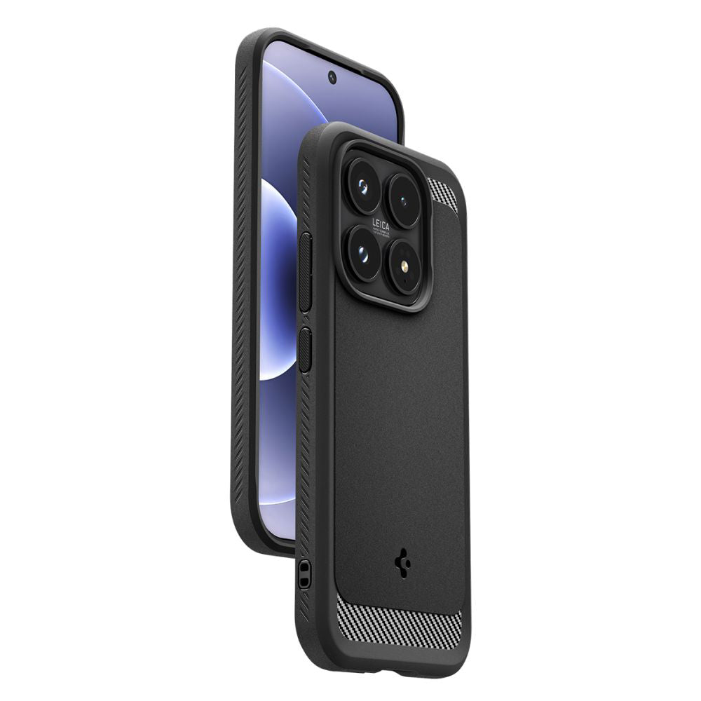 Etui na Xiaomi 17, Spigen, Rugged Armor, Czarne Matowe ACS10458