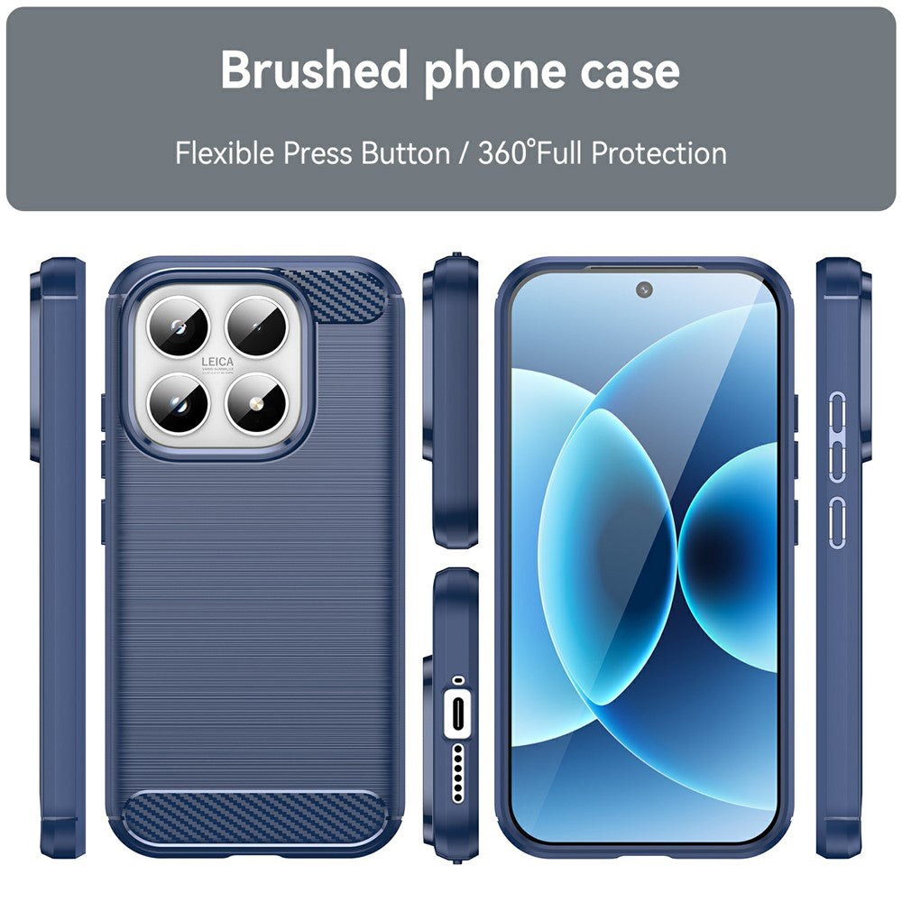 Etui na Xiaomi 17, Techsuit, Carbon, Niebieskie
