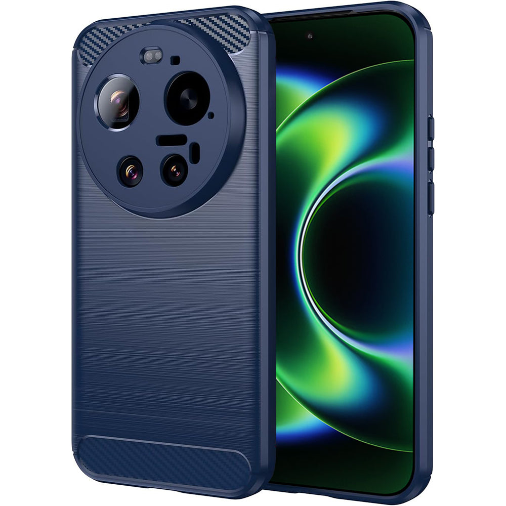 Etui na Xiaomi 17 Ultra, Techsuit, Carbon, Niebieskie