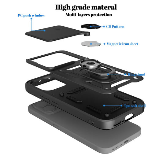 Etui do Xiaomi 17T, OEM, CamShield, czarne