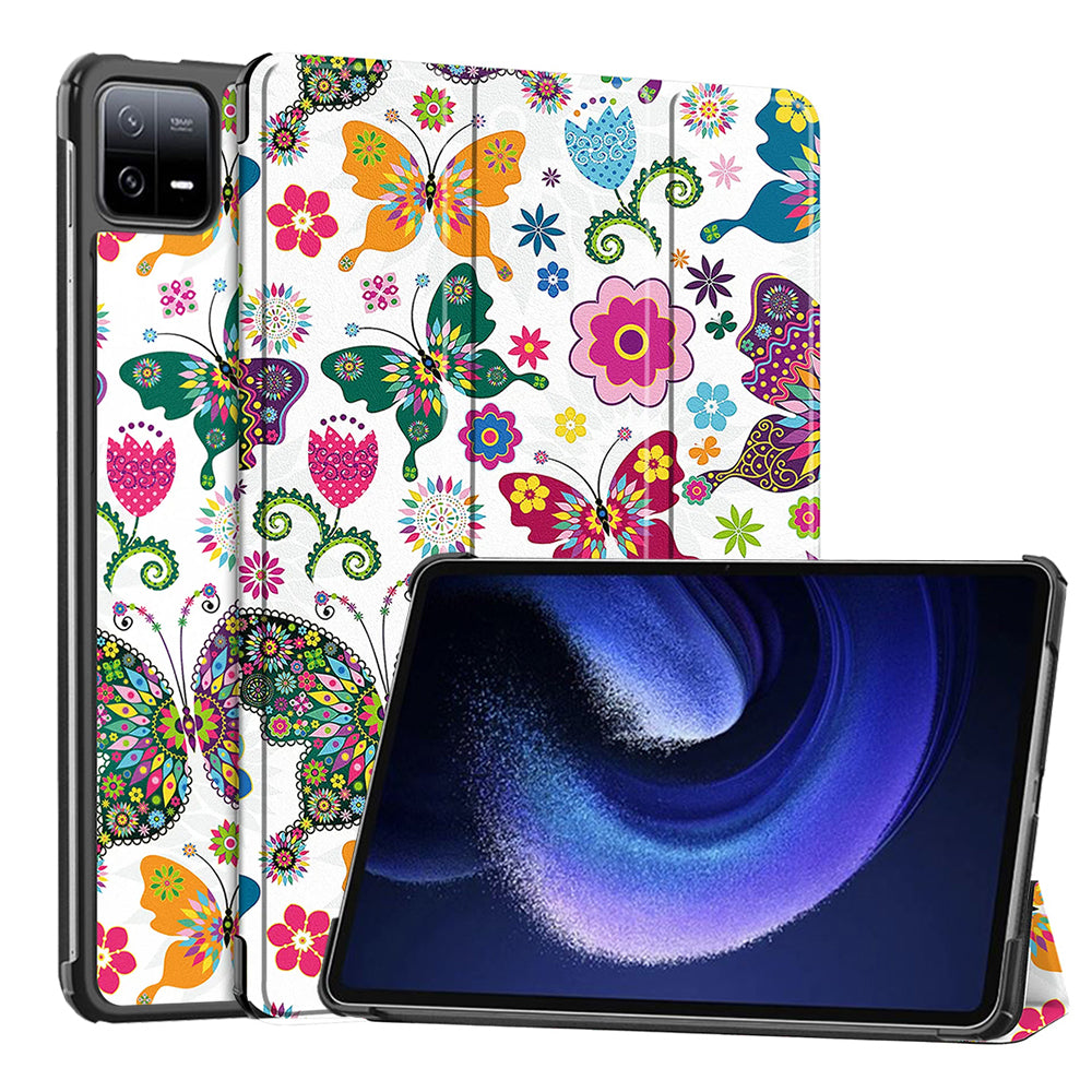 Etui na Xiaomi Pad 6 / 6 Pro, Techsuit, FoldPro Butterfly, wielokolorowe