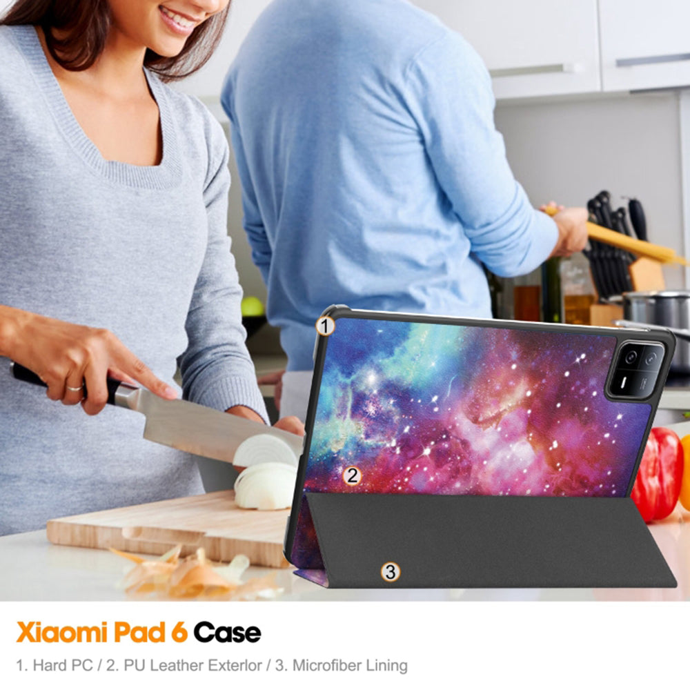 Etui na Xiaomi Pad 6 / 6 Pro, Techsuit, FoldPro Galaxy, Wielokolorowe