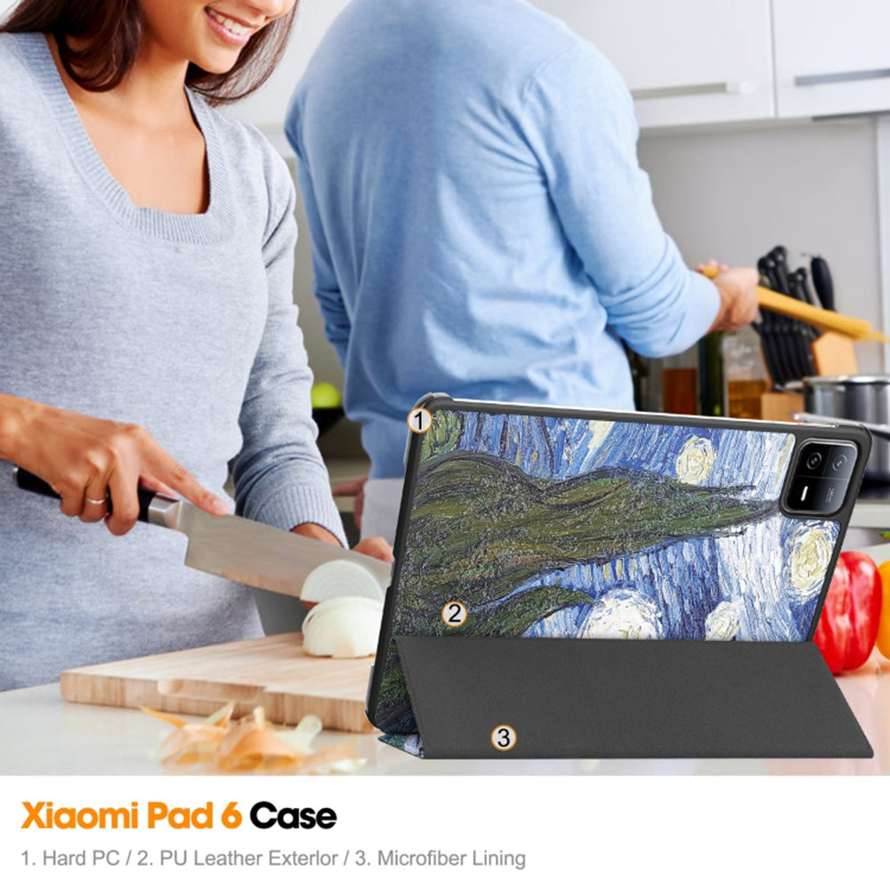 Etui na Xiaomi Pad 6 / 6 Pro, Techsuit, FoldPro Starry Night, wielokolorowe