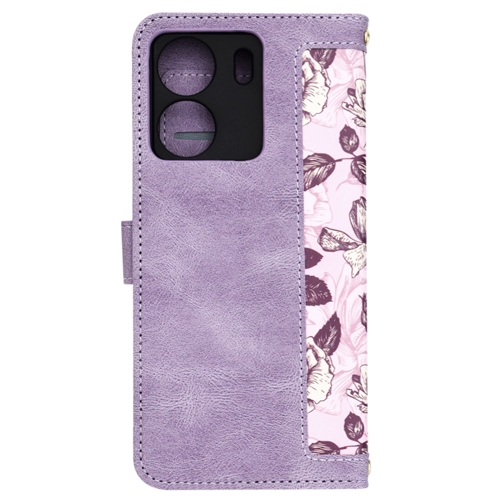 Etui na Xiaomi Poco C65 / Redmi 13C, Techsuit, FlipCraft, Fioletowy