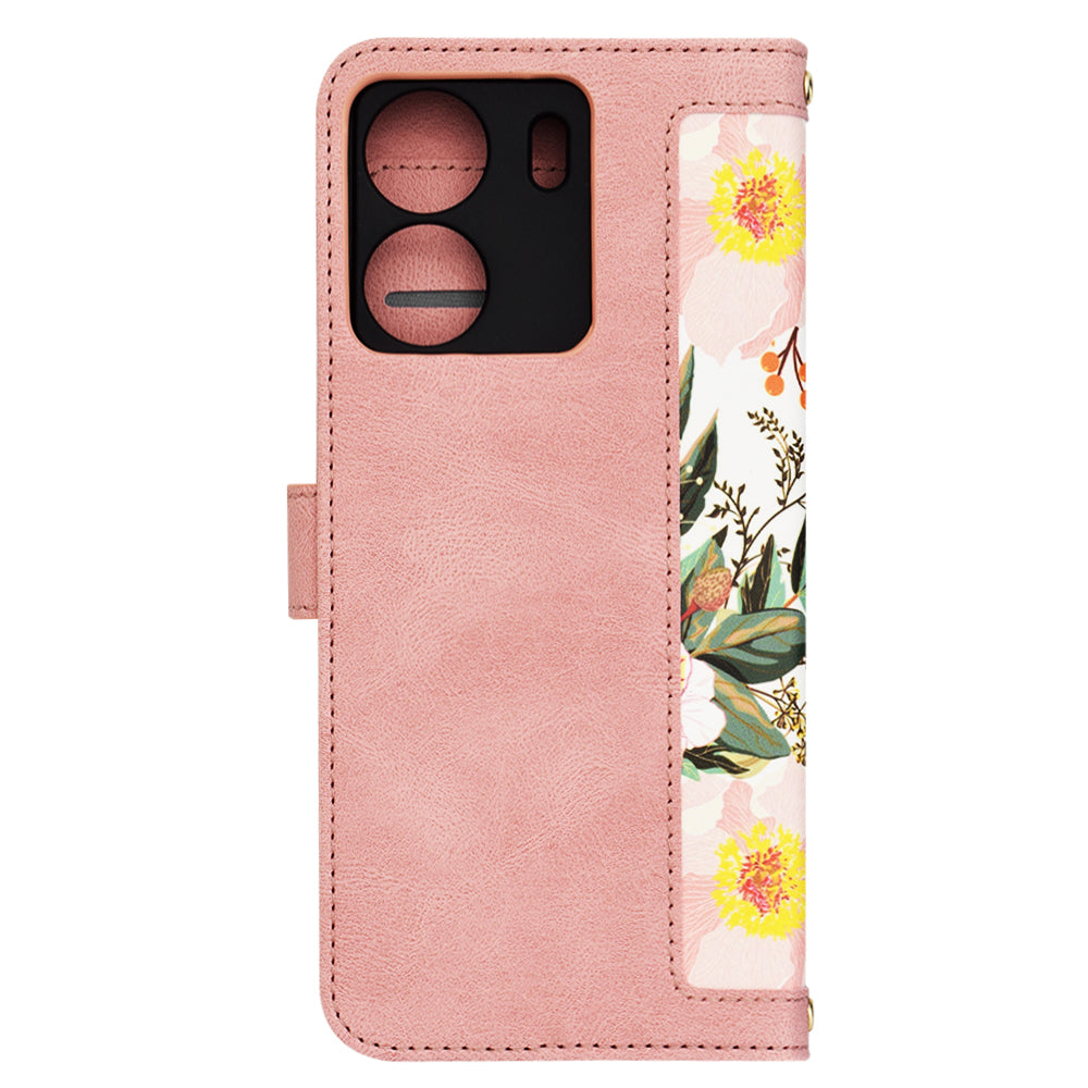 Etui na Xiaomi Poco C65 / Redmi 13C, Techsuit, FlipCraft, Różowe