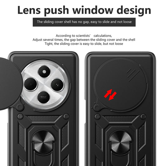 Etui na Xiaomi Poco C75 / Redmi 14C, Techsuit, CamShield, Niebieskie
