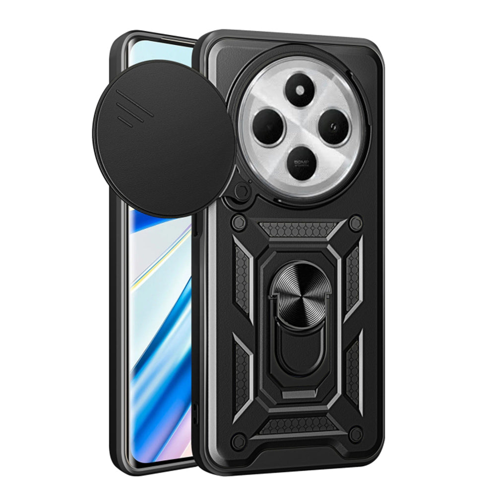 Etui na Xiaomi Poco C75 / Redmi 14C, Techsuit, CamShield, czarne