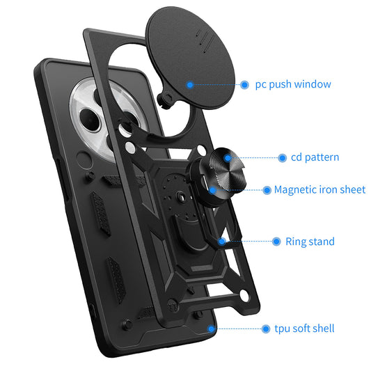 Etui na Xiaomi Poco C75 / Redmi 14C, Techsuit, CamShield, Różowe