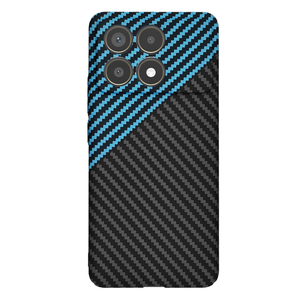 Etui na Xiaomi Poco F6 Pro, Techsuit, Carbonite FiberShell, Czarna Bleu