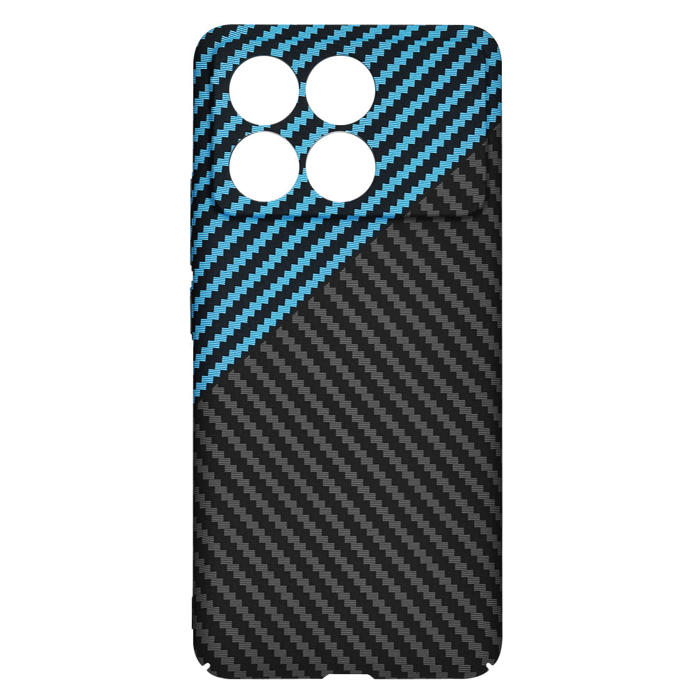Etui na Xiaomi Poco F6 Pro, Techsuit, Carbonite FiberShell, Czarna Bleu