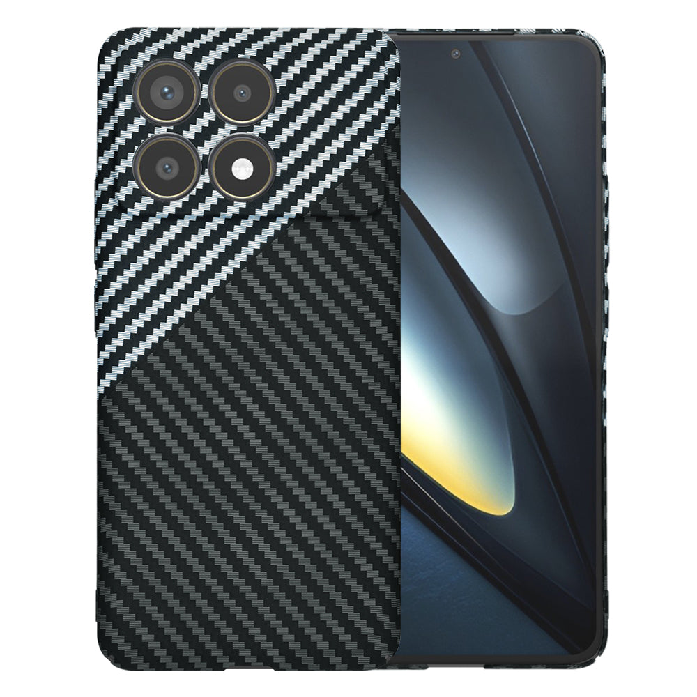 Etui na Xiaomi Poco F6 Pro, Techsuit, Carbonite FiberShell, Czarny Szary