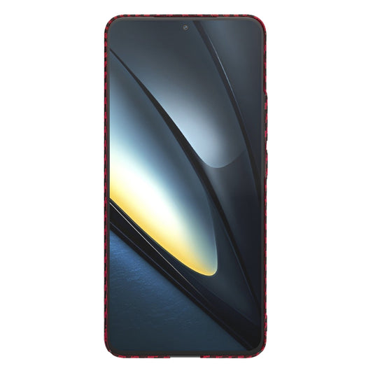 Etui na Xiaomi Poco F6 Pro, Techsuit, Carbonite FiberShell, Czerwony