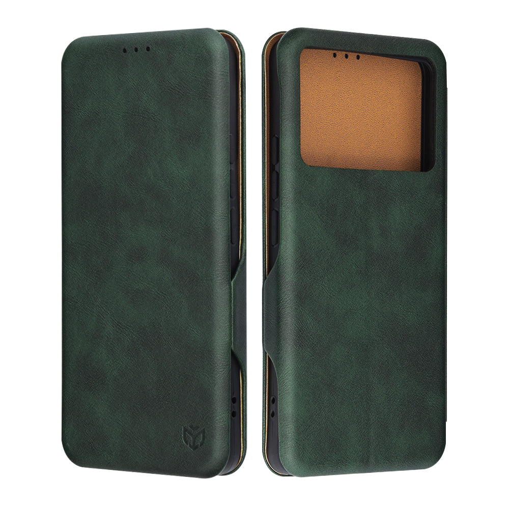 Etui na Xiaomi Poco F6 Pro, Techsuit, Safe Wallet Plus, Zielony