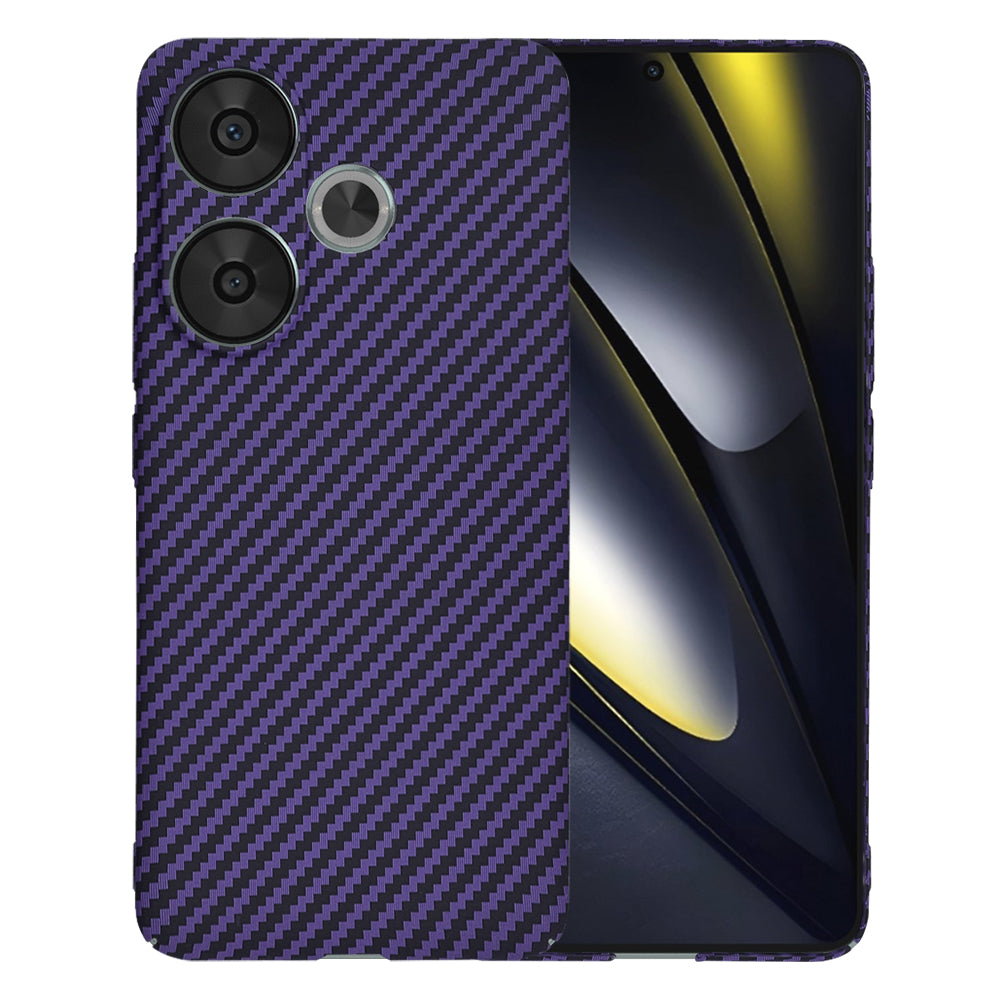 Etui na Xiaomi Poco F6, Techsuit, Carbonite FiberShell, Fioletowy
